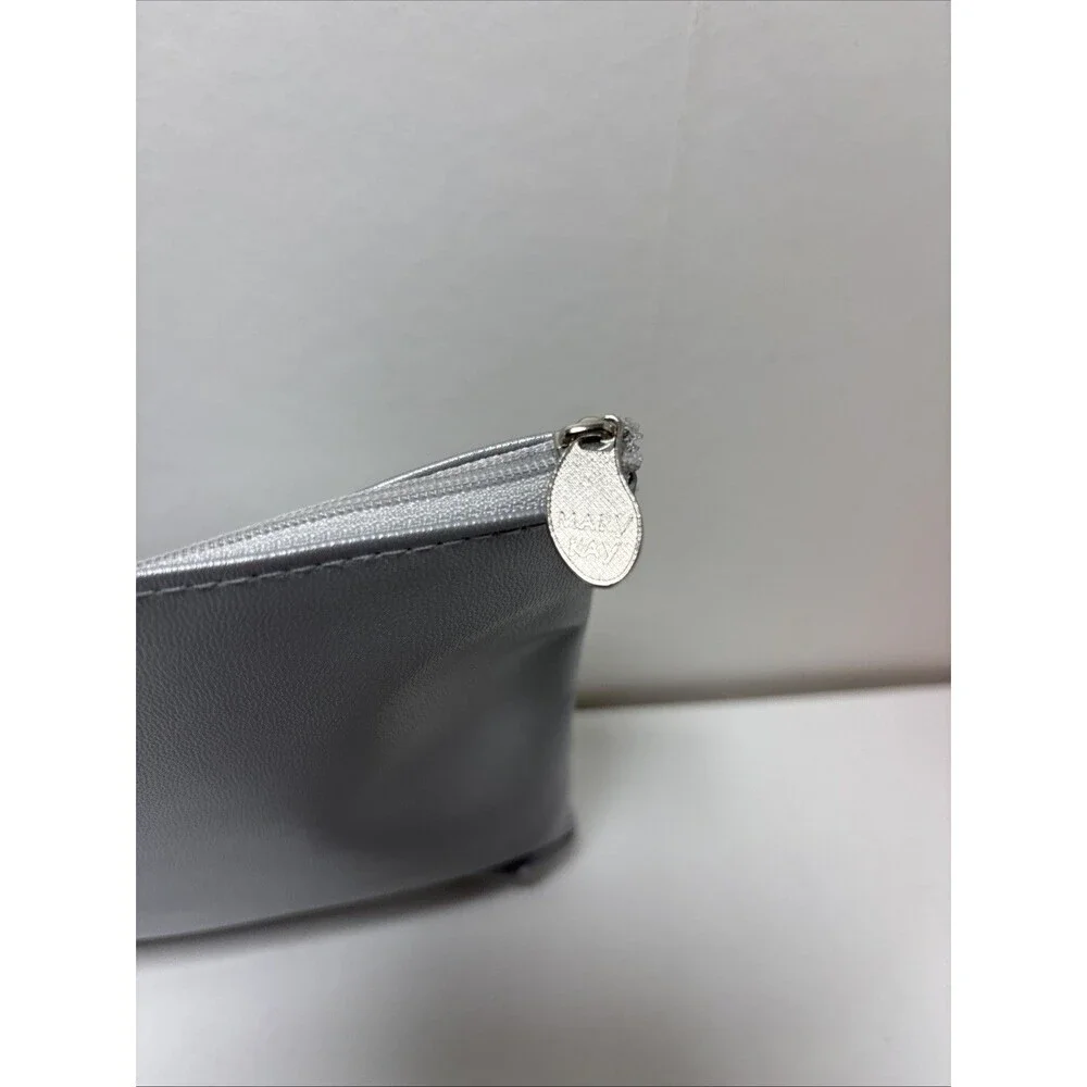mary kay silver metallic cosmetic bag